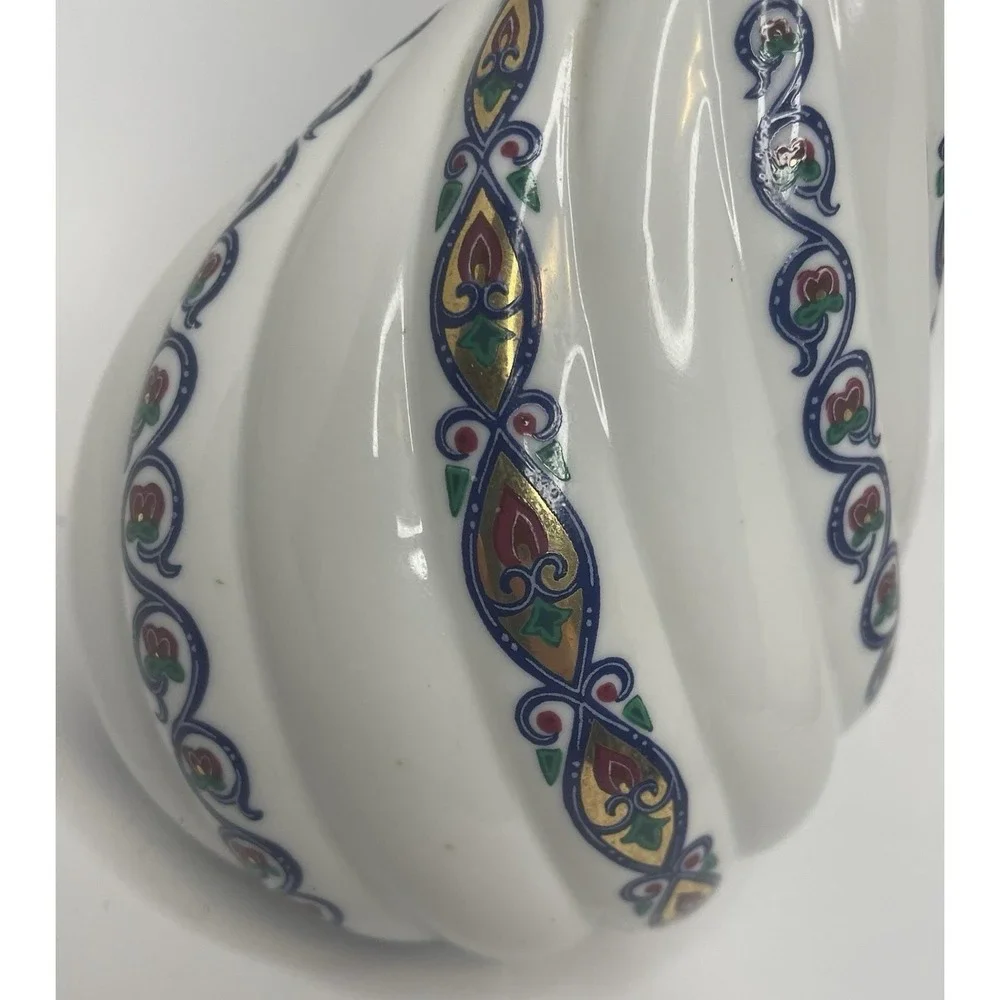 Vintage Elizabeth Arden Byzantium Spiral Decanter Enameled Potion Genie Bottle